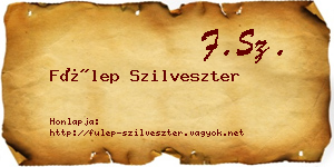 Fülep Szilveszter névjegykártya
